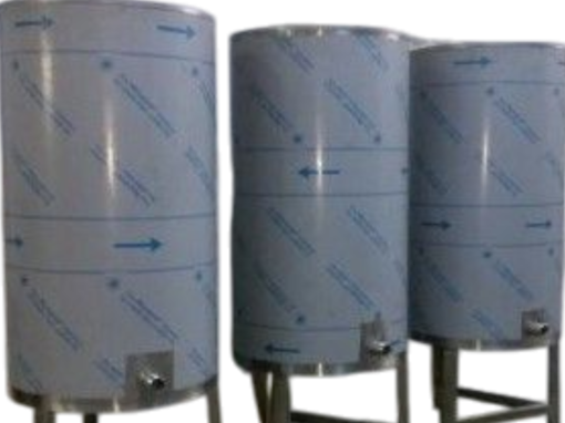 Bazine rotunde din inox pentru stocarea mierii