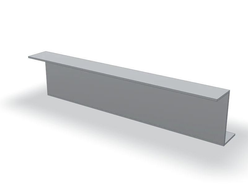 Profil Z din tablă îndoită, model 3D